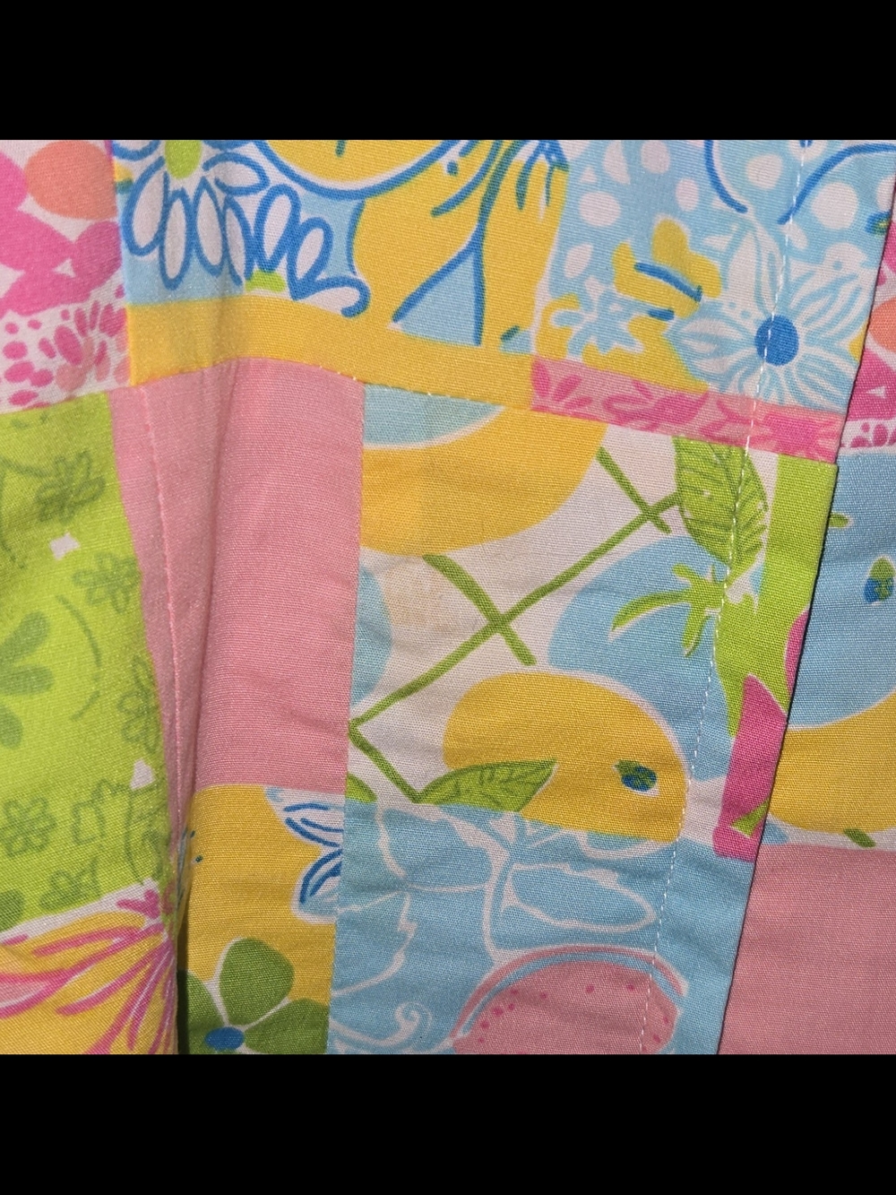 Lilly Pulitzer Colorful Patchwork Mini Dress Pink, Green & Yellow Women's Size 6 - Picture 12 of 12